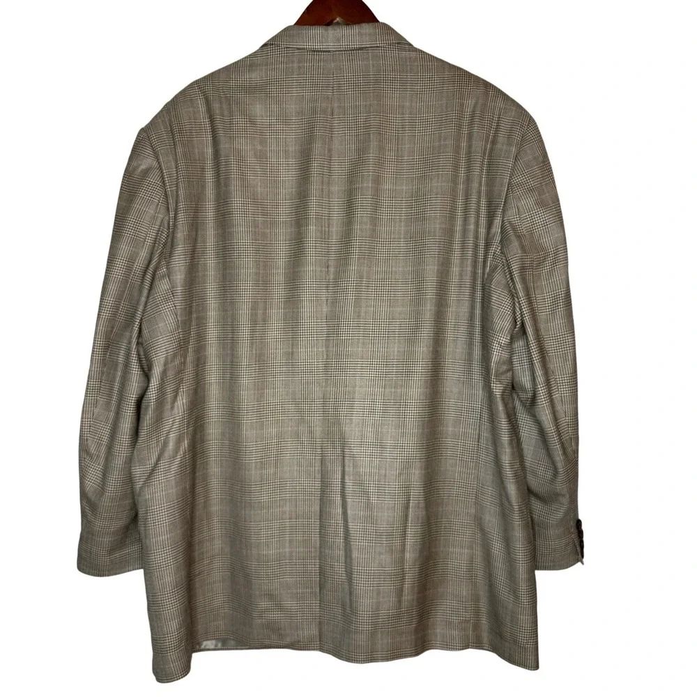 Vintage RRL Ralph Lauren Silk/Wool Plaid Blazer Jacket‎ 48R Union Made